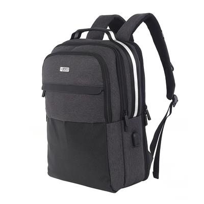 Mochila porta notebook Kansas - Zom - Usb - Gris